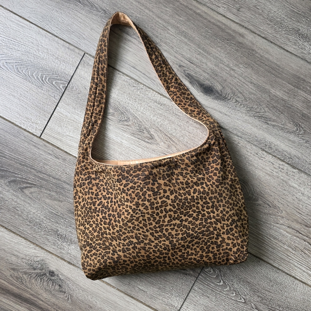 Bottega Veneta Vintage Leopard Hobo Shoulder Bag